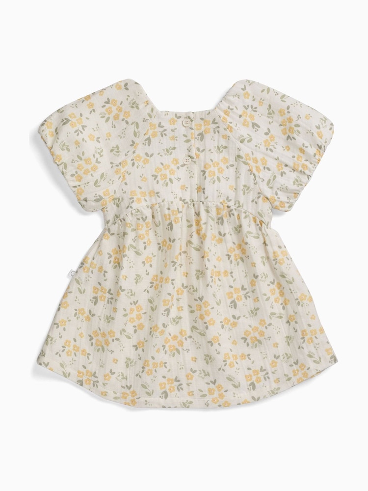 MORI Cream Floral Muslin Top - Image 2 of 2 MORI Cream Floral Muslin Top - Image 2 of 2