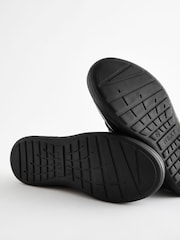 Schwarz - Leder-Schulschuhe mit Klettverschluss - Bild 6 von 6