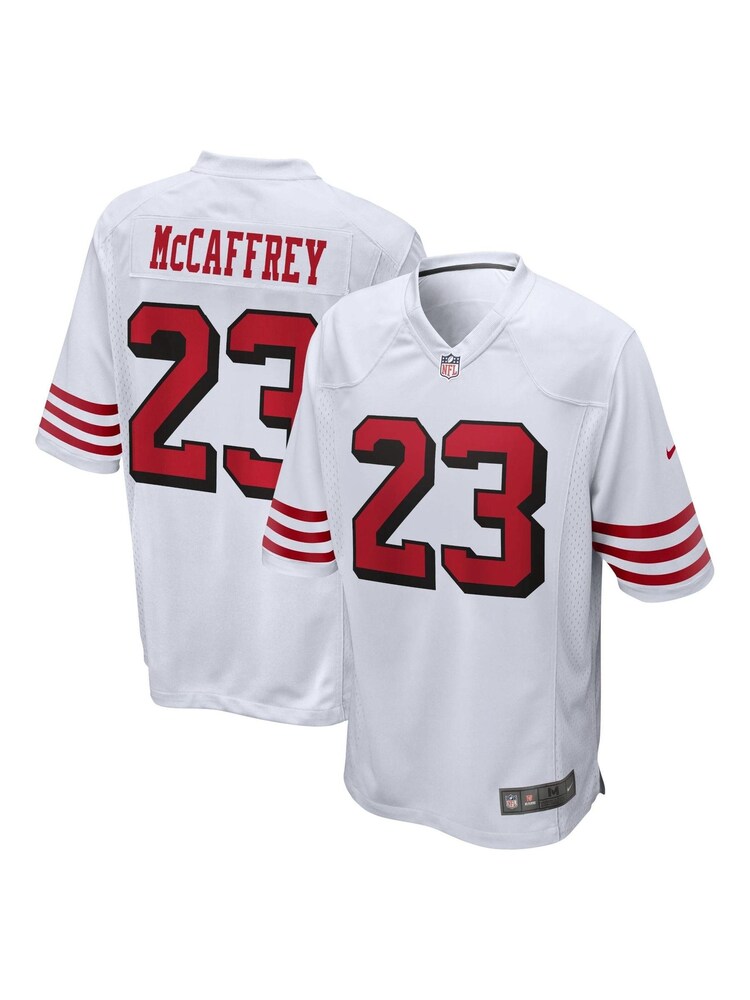 Nike White NFL San Francisco 49ers Secondary Alternate Jersey - Christian McCaffrey - Image 1 of 3