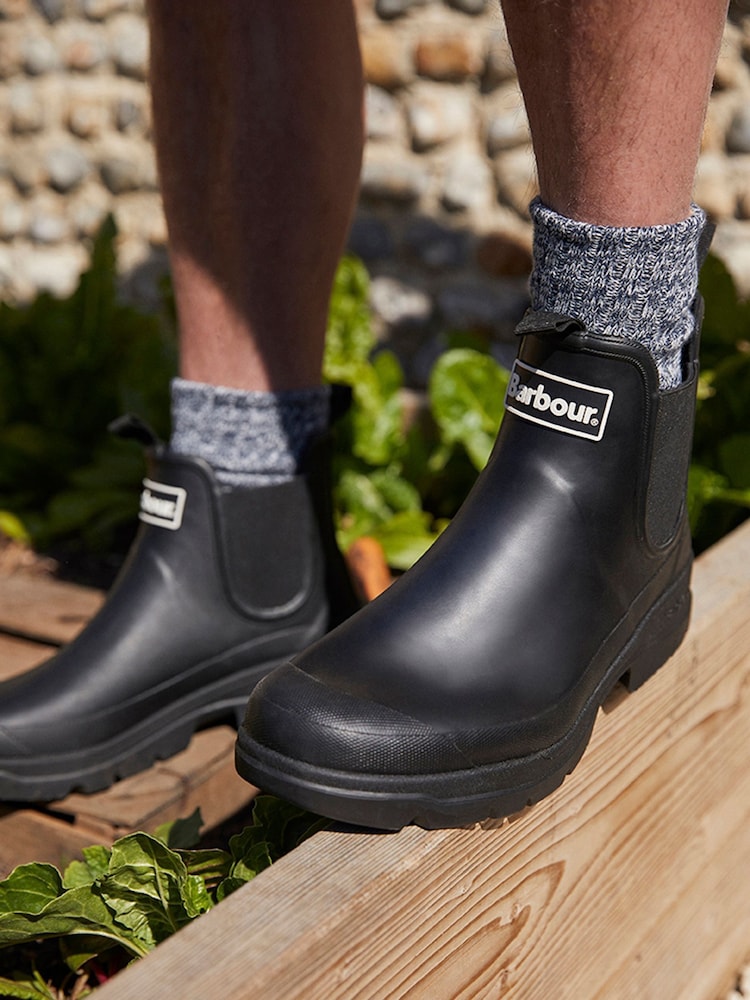 Barbour® Black Nimbus Chelsea Wellington Boots - Image 1 of 12
