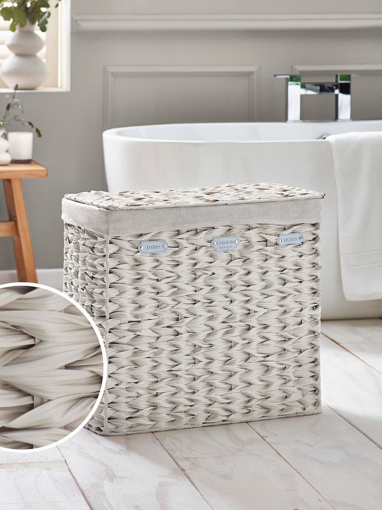 Cream Hepworth Wicker Sorter Laundry - Image 1 of 11