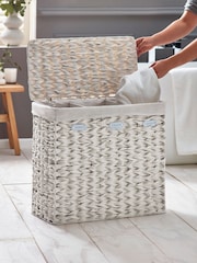Cream Hepworth Wicker Sorter Laundry - Image 11 of 11
