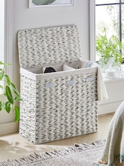 Cream Hepworth Wicker Sorter Laundry - Image 6 of 11