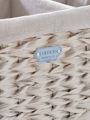 Cream Hepworth Wicker Sorter Laundry - Image 9 of 11