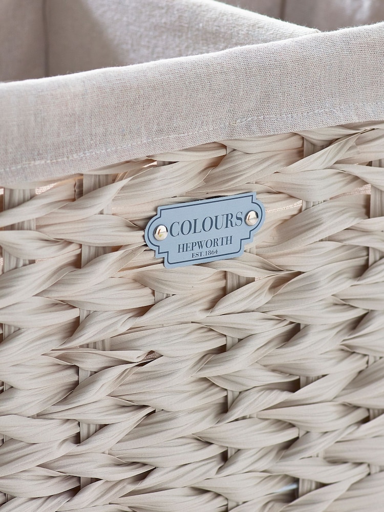Cream Hepworth Wicker Sorter Laundry - Image 9 of 11