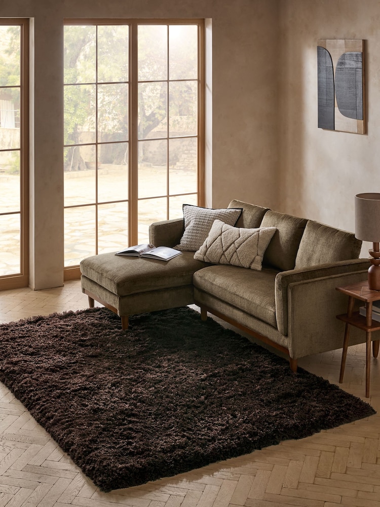 Chocolate Brown Sumptuously Soft Rug - Image 1 of 5