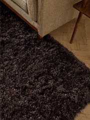 Chocolate Brown Sumptuously Soft Rug - Image 3 of 5