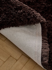 Chocolate Brown Sumptuously Soft Rug - Image 4 of 5