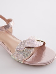 Rose Gold Heeled Sandals - Image 3 of 4