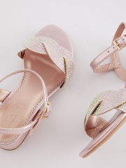 Rose Gold Heeled Sandals - Image 4 of 4
