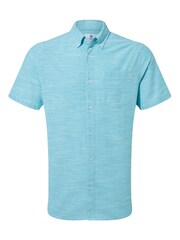 Tog 24 Blue Dwaine Short Sleeve 100% Cotton Shirt - Image 8 of 8