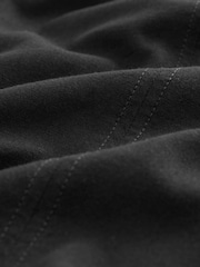 Black Linen Blend High Neck Mini Dress - Image 6 of 6