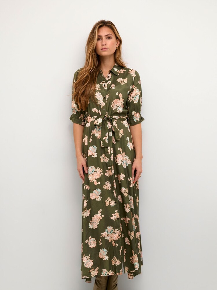 Kaffe Velana Maxi Shirt Dress - Image 1 of 5