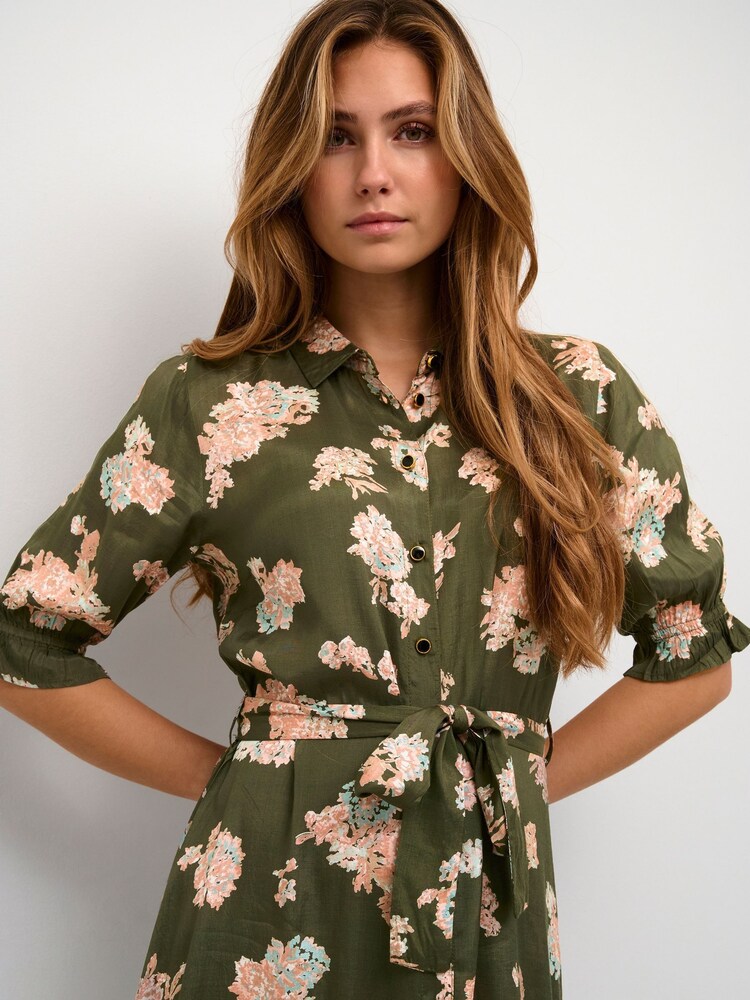 Kaffe Velana Maxi Shirt Dress - Image 2 of 5