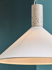 MADE.COM White Mirissa Pendant Light - Image 2 of 4