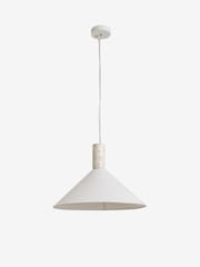 MADE.COM White Mirissa Pendant Light - Image 3 of 4