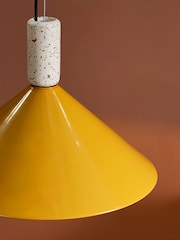 MADE.COM Yellow Mirissa Pendant Light - Image 4 of 6