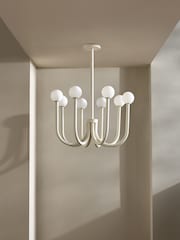 MADE.COM Cream Graysen Chandelier - Image 2 of 4