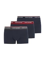 Tommy Hilfiger Blue Premium Essentials Trunks 3 Pack - Image 4 of 7