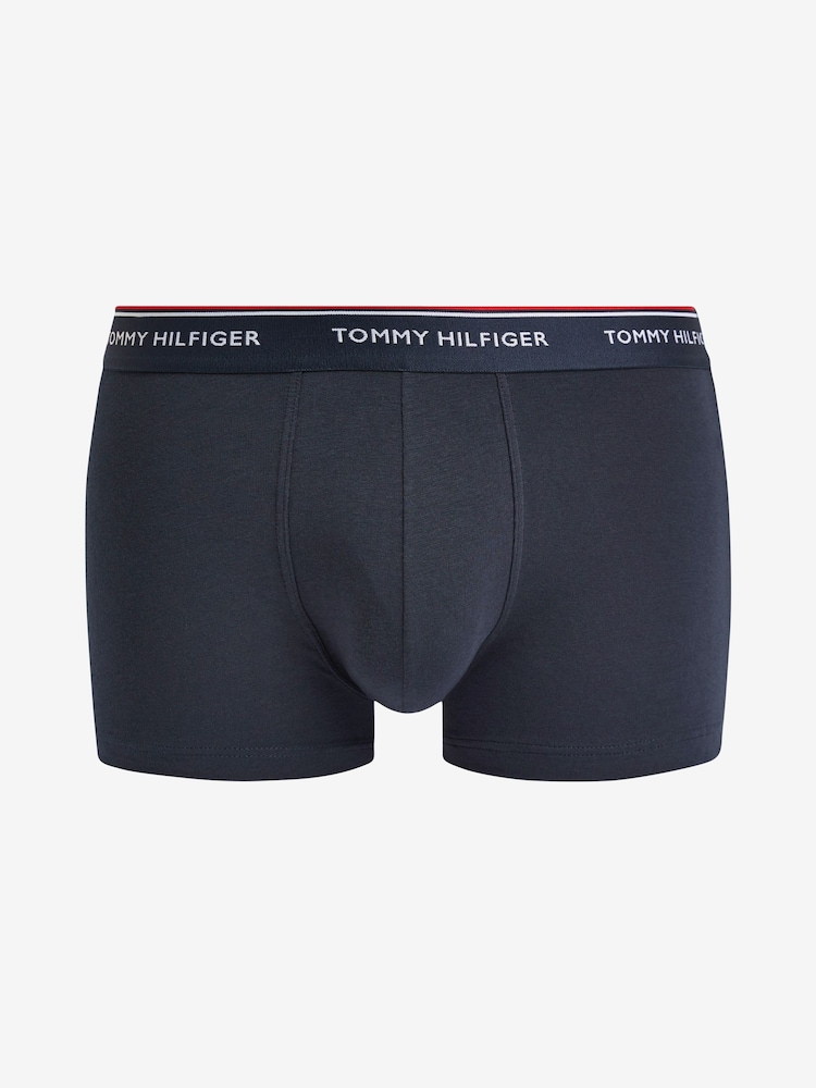 Tommy Hilfiger Blue Premium Essentials Trunks 3 Pack - Image 7 of 7
