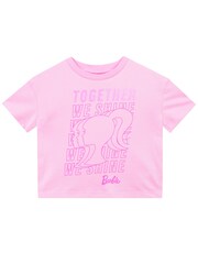 Character Pink Girls Together We Shine Barbie 100% Cotton T-Shirt - Image 2 of 5