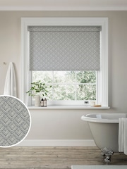 Blue Drawn Geo Made to Measure Roller Blind - Image 1 of 6
