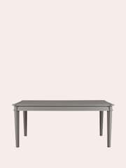 Laura Ashley Pale Charcoal Henshaw 6-8 Seater Extending Dining Table - Image 2 of 5