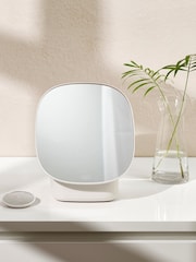 Joseph Joseph Natural Viva Pedestal Mirror with Cosmetic Storage - Image 1 of 4