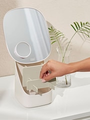 Joseph Joseph Natural Viva Pedestal Mirror with Cosmetic Storage - Image 2 of 4