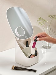 Joseph Joseph Natural Viva Pedestal Mirror with Cosmetic Storage - Image 3 of 4