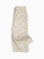 MORI Cream Floral Muslin Trousers - Image 2 of 2