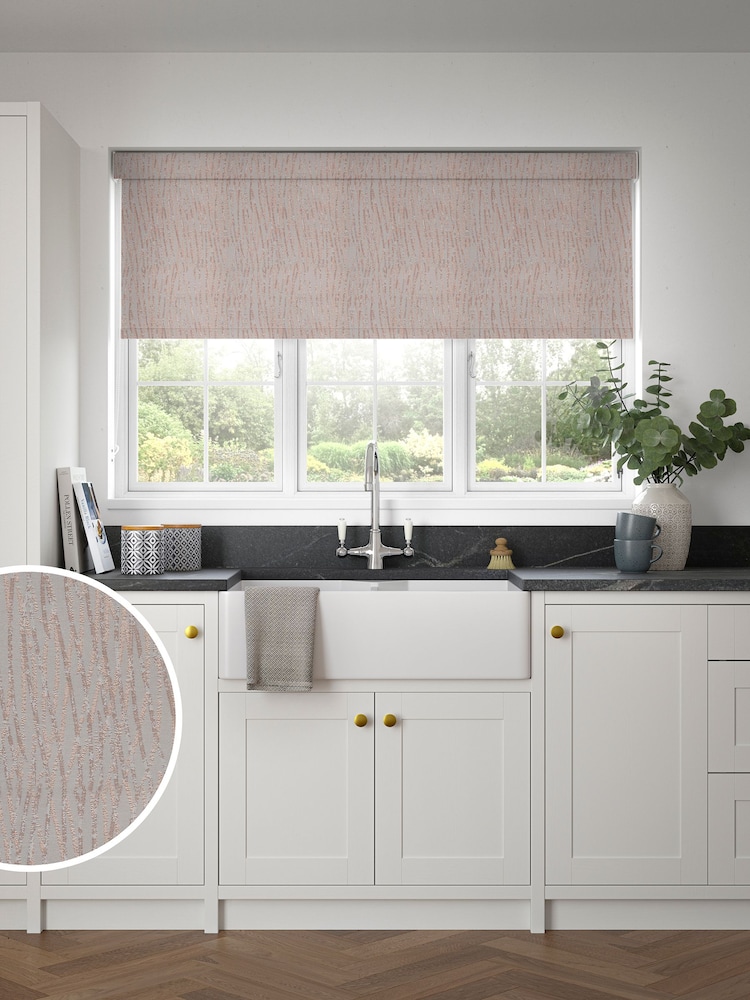 Amber Orange Waves Made to Measure Roller Blind - Image 1 of 6