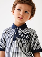 Baker by Ted Baker Textured Polo Shirt and Short Set - Image 3 of 10