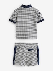 Baker by Ted Baker Textured Polo Shirt and Short Set - Image 8 of 10
