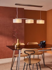 MADE.COM Silver/White Alma Diner Bar Light - Image 1 of 4