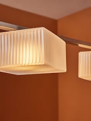 MADE.COM Silver/White Alma Diner Bar Light - Image 2 of 4