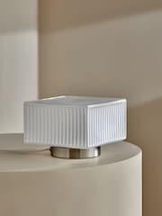 MADE.COM Silver/White Alma Table Lamp - Image 3 of 4