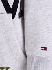 Tommy Hilfiger Kids Kapuzensweatshirt mit Logo, Grau - Bild 11 von 11