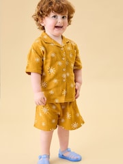MORI Yellow Sun Muslin Shorts - Image 1 of 3