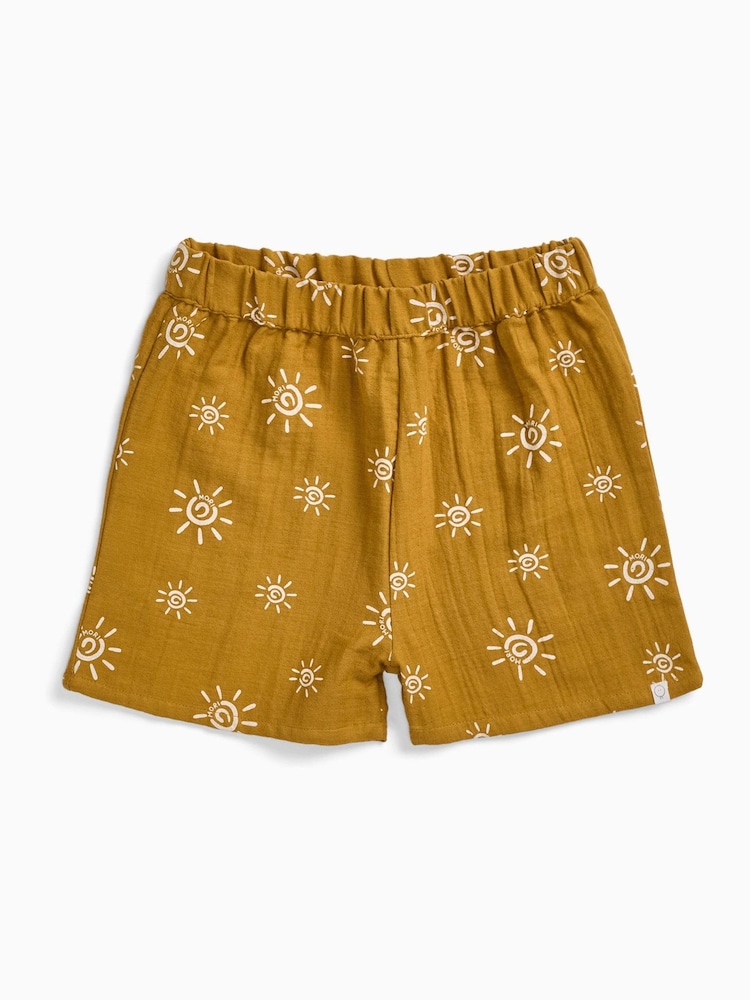 MORI Yellow Sun Muslin Shorts - Image 3 of 3 MORI Yellow Sun Muslin Shorts - Image 3 of 3