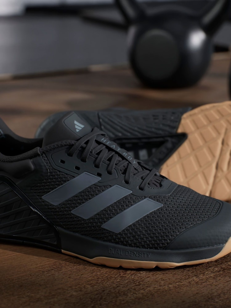 adidas Black Dark Dropset 3 Trainers - Image 2 of 17
