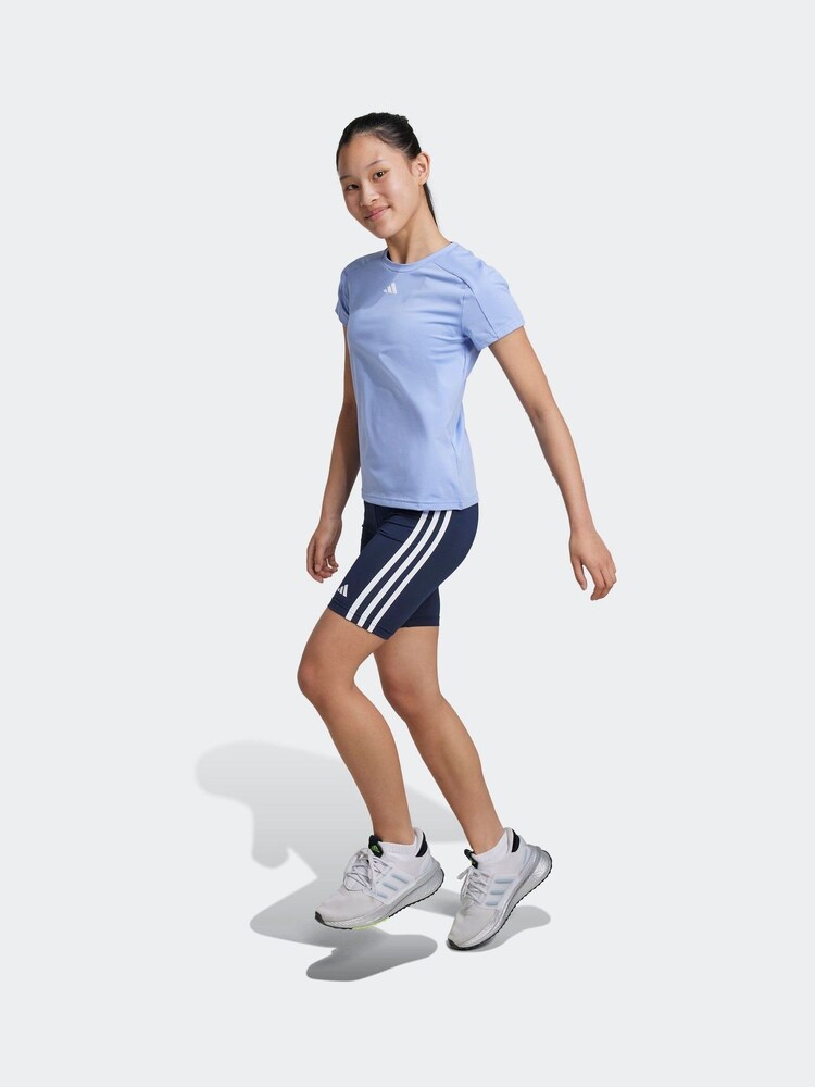 adidas Blue Kids Train Essentials T-Shirt and Shorts Set - Image 2 of 8