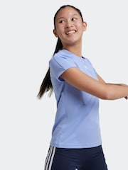 adidas Blue Kids Train Essentials T-Shirt and Shorts Set - Image 3 of 8