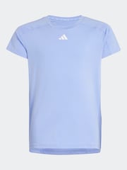 adidas Blue Kids Train Essentials T-Shirt and Shorts Set - Image 7 of 8