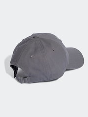 adidas Originals Grey Trefoil 100% Cotton Baseball Cap - Image 2 of 4