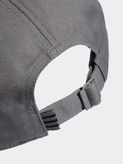 adidas Originals Grey Trefoil 100% Cotton Baseball Cap - Image 4 of 4
