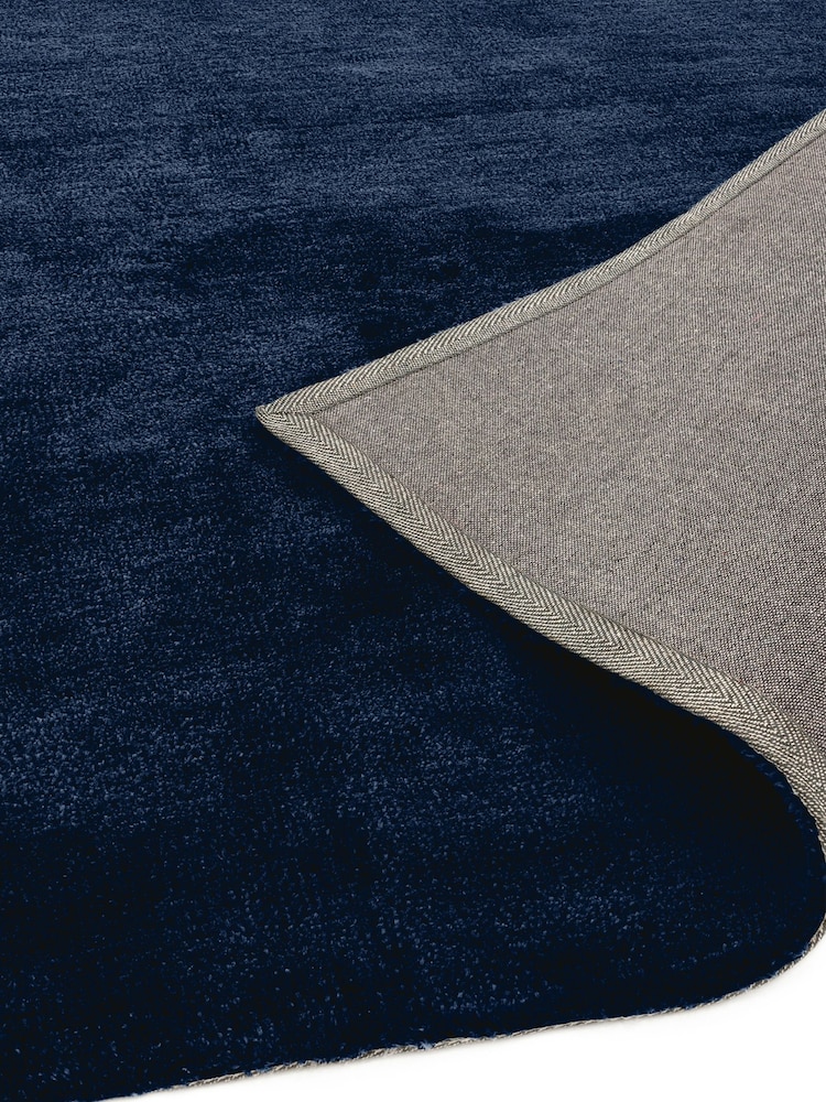 Asiatic Rugs Navy Milo Soft Touch Lustre Rug - Image 5 of 5