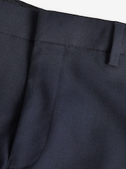 Navy Blue Skinny Fit Tuxedo Suit Trousers - Image 10 of 13
