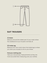 Navy Blue Skinny Fit Tuxedo Suit Trousers - Image 13 of 13