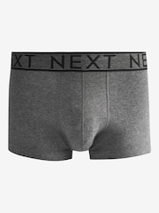 Grey 10 pack Cotton Rich Blend Hipsters Boxers - Image 2 of 6